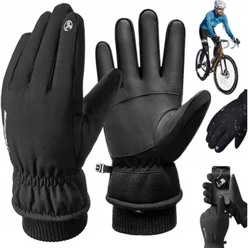 Rukavice VODĚODOLNÉ TAKTICKÉ RUKAVICE NA KOLO PRO DOTYKOVÉ OBRAZOVKY - TEPLÉ