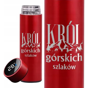 Termoska Termoska Červená s LCD Displejem Do Hor Pro Horolezce Král Horských Stezek