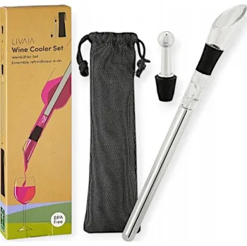 Chladič na víno CHLADIČ NA LÁHVE VÍNA S VÝČEPNÍMI KOHOUTY A ZÁTKOU.