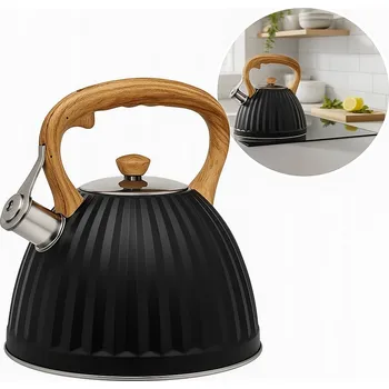 Varná konvice Tradiční ocelová Konvice Galicja 2,8 l černá