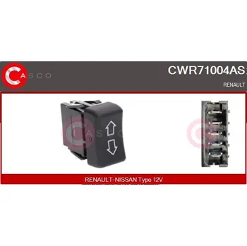 Spínač, zvedací zařízení oken CASCO CWR71004AS