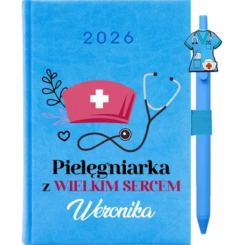 Kalendář Knižkový kalendář 2026 A5 FunnyCase modrý