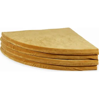 Hrací deka Podložka na hraní 160 cm pro děti, kulatá skládací, Velvet Soft Carmel