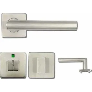Dveřní kování SANDRA-HR WC NEREZ hranatá s ukazatelem