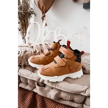 Chlapecká zimní obuv BIG STAR SHOES Dětské Trekové Boty Big Star II374094 Barva: Zlatá, Velikost: 27