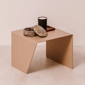 Konferenční stolek Kovový odkládací stolek Milano Pískově šedá