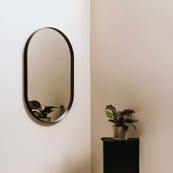 Zrcadlo Nástěnné kovové zrcadlo Venezia Bílá S