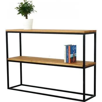 Knihovna Regál Dorme s masivní dubovou deskou