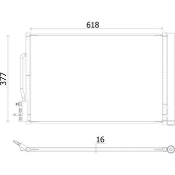 Výparník klimatizace Kondenzátor, klimatizace MAHLE AC 955 000S