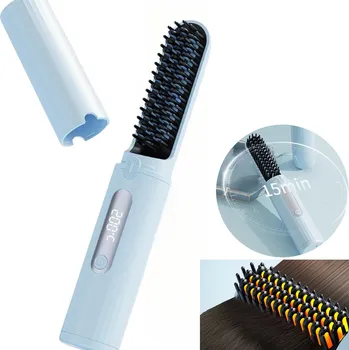 Žehlička na vlasy Bezdrátová mini žehlička na vlasy na vlasy s technologií záporných iontů