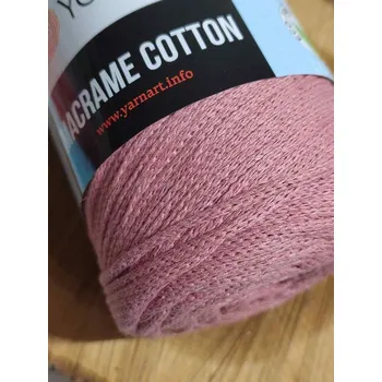 Galanterie Pletací příze Macrame Cotton 250 g 792 starorůžová