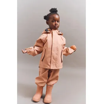 Dětská bunda a kalhoty Liewood Pedia Rainwear Set LW19909.9BYA oranžová 32X, vel. 122