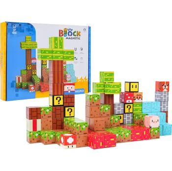 ostatní stavebnice RKToys Magnetická stavebnice 3D – 102 kostek