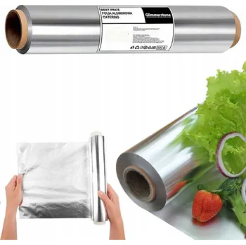 Silná hliníková fólie pro styk s potravinami, catering, gastro, extra silná, 60 m