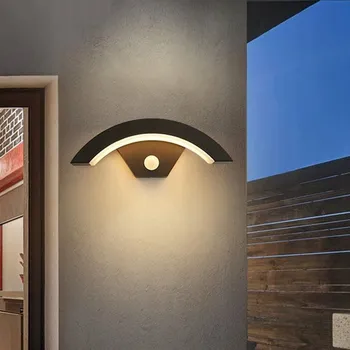 Venkovní osvětlení VENKOVNÍ LED SVÍTIDLO NAD VCHODOVÉ DVEŘE S POHYBOVÝM SENZOREM 18W IP65