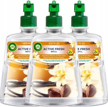 Osvěžovač vzduchu Air Wick Active Fresh náhradní náplň Smyslná Vanilka & Bambucké máslo 228 ml x3