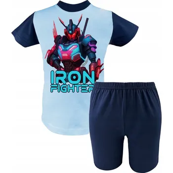 CHLAPECKÉ MLÁDEŽNICKÉ PYŽAMO S KRÁTKÝM RUKÁVEM, LETNÍ KRÁTKÁ BAVLNA 100% 164