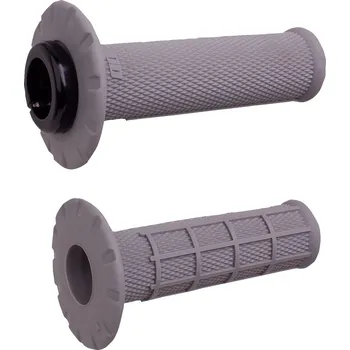 grip ODI MANŽETY OFF ROAD HALF WAFFLE UNIVERZÁLNÍ ZAMYKACÍ GRIPY SADA ŠEDÁ BARVA