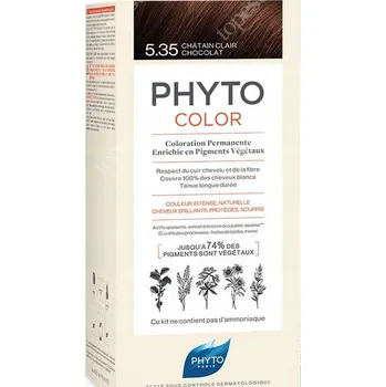 Barva na vlasy Phyto Color Barva 5.35 Čokoládově světle hnědá