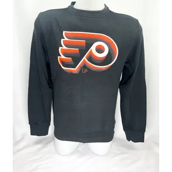 Pánská mikina Pánská mikina Philadelphia Flyers NHL Chrome Graphic Crew Sweatshirt Black