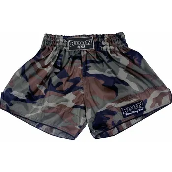 Thajské retro trenky Boon Barva: Kamufláž zelená, Velikost: M