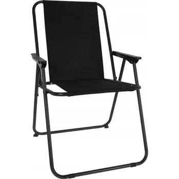 Turistická židle s opěradlem ProGarden černá