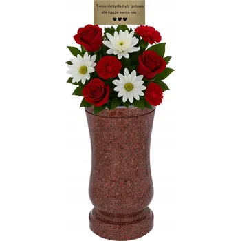 Váza Ná hrobní váza Dekorace na hrob - personalizovaná váza na hřbitov