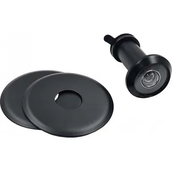 Dveřní kování Průhledítko černá matná 160°, 35-55mm komplet blistr