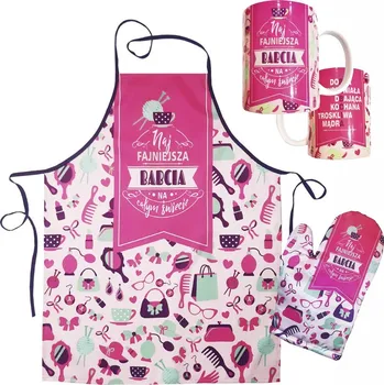 Sada zástěra + chňapka + hrnek BABIČKA 1 sada