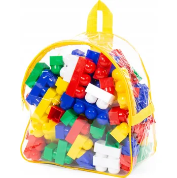ostatní stavebnice Stavebnice „Junior“ 100 dílů v batohu | Velký vzdělávací set pro děti od 1+