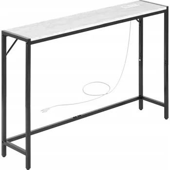 Konferenční stolek SucceBuy Stolek do předsíně 110x23,9x74,2CM s elektrickou zásuvkou