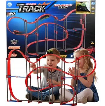 autodráha VELKÁ XXL AUTODRÁHA ANTYGRAVITAČNÍ MAGNETICKÉ AUTO 120 DÍLŮ