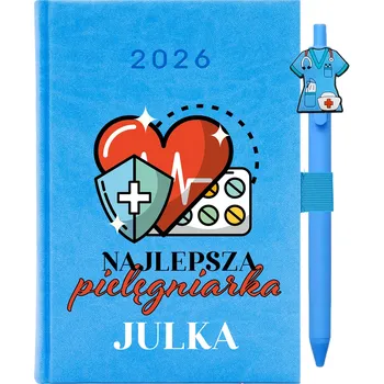 Kalendář Knižkový kalendář 2026 A5 FunnyCase modrý