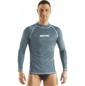 Pánské tričko Pánské UV tričko rashguard SEAC T-SUN šedé s dlouhým rukávem XXXL