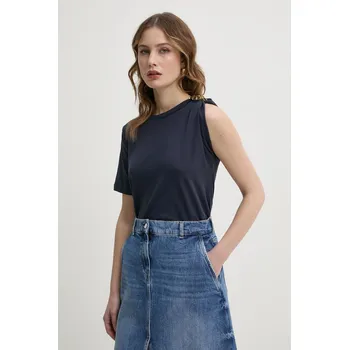 Pánské tričko Bavlněné tričko Twinset tmavomodrá barva, 251TP2640 59X, vel. L