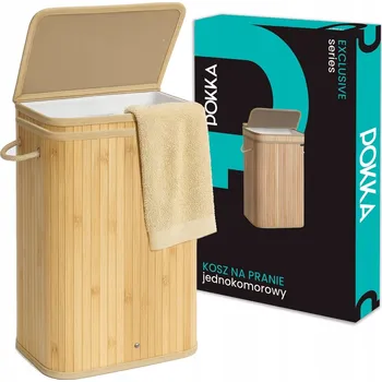 Koš na prádlo Volně stojící koš na prádlo POKKA 72 l béžový, hnědý, žlutý