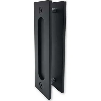 Nábytkové kování Rukojeť RETRO ESO oboustranné mušle černý mat pro posuvné dveře tl. 30-50mm