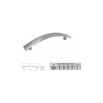 Nábytkové kování QUADRO 1 96mm úchytka chrom