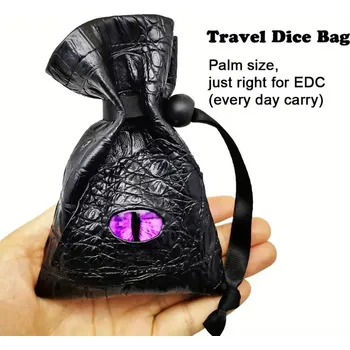 Dárková taška Sáček na kostky „Dračí oko“ – Fantasy váček (různé barvy) Barva: Modrá