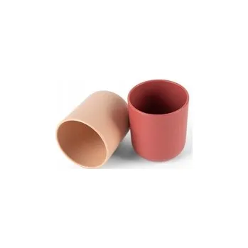 Dětský hrnek pro nácvik pití 2ks NUDE RUBY RED