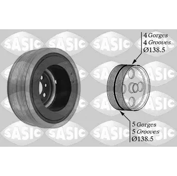 Řemenice, klikový hřídel SASIC 9001804