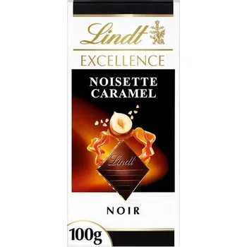 Bonbon Lindt EXCELLENCE Noisette Caramel Noir, 100 g