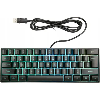 Klávesnice Mechanická klávesnice 61 kláves s podsvícením