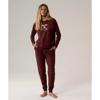 Dámské oblečení Dámské pohodlné pyžamo Atlantic Atlantic tmavě červená 3452777