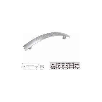 QUADRO 1 96mm úchytka matný Cr