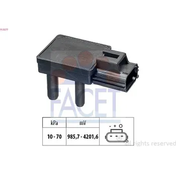 Čidlo automobilu Senzor, tlak výfukového plynu FACET 10.3277