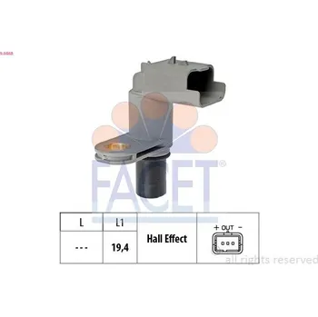 Čidlo automobilu Snímač, poloha vačkového hřídele FACET 9.0468