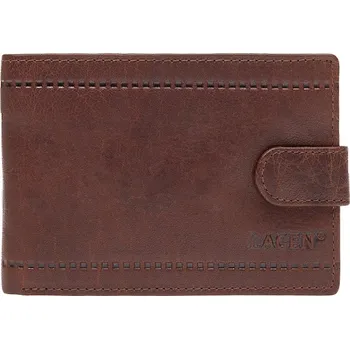 Peněženka Lagen peněženka z pravé kůže hnědá - muž