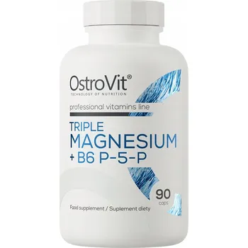 Vitamíny v kapslích OstroVit Triple Magnesium + B6 P-5-P hořčík 70 g 90 ks