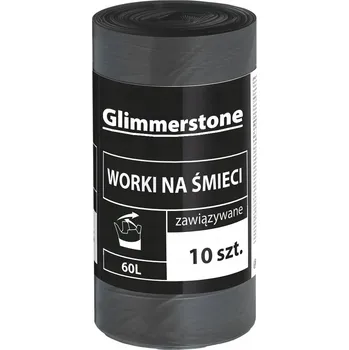 Pytle na odpadky PYTLE NA ODPADKY PEVNÉ ČERNÉ 60L x 10 KUSŮ